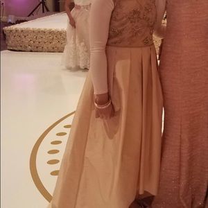 Adrianna papel beautiful beaded high low dress